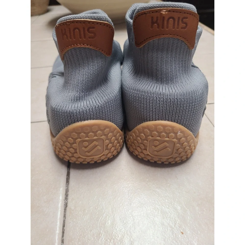 Kinis Nomad Barefoot Training Shoes Women Size S Grey Good Minimalist Knit Gum